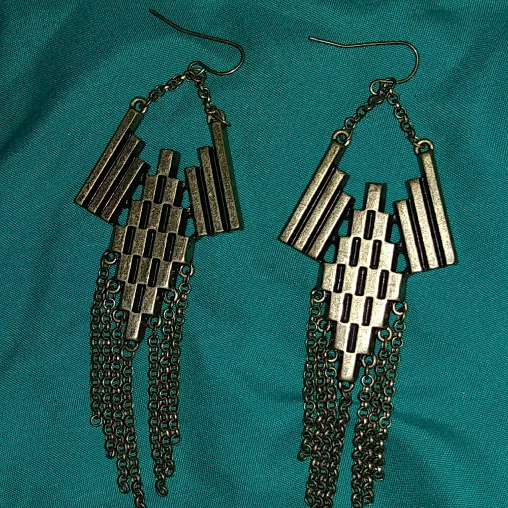 Bronze-color earrings